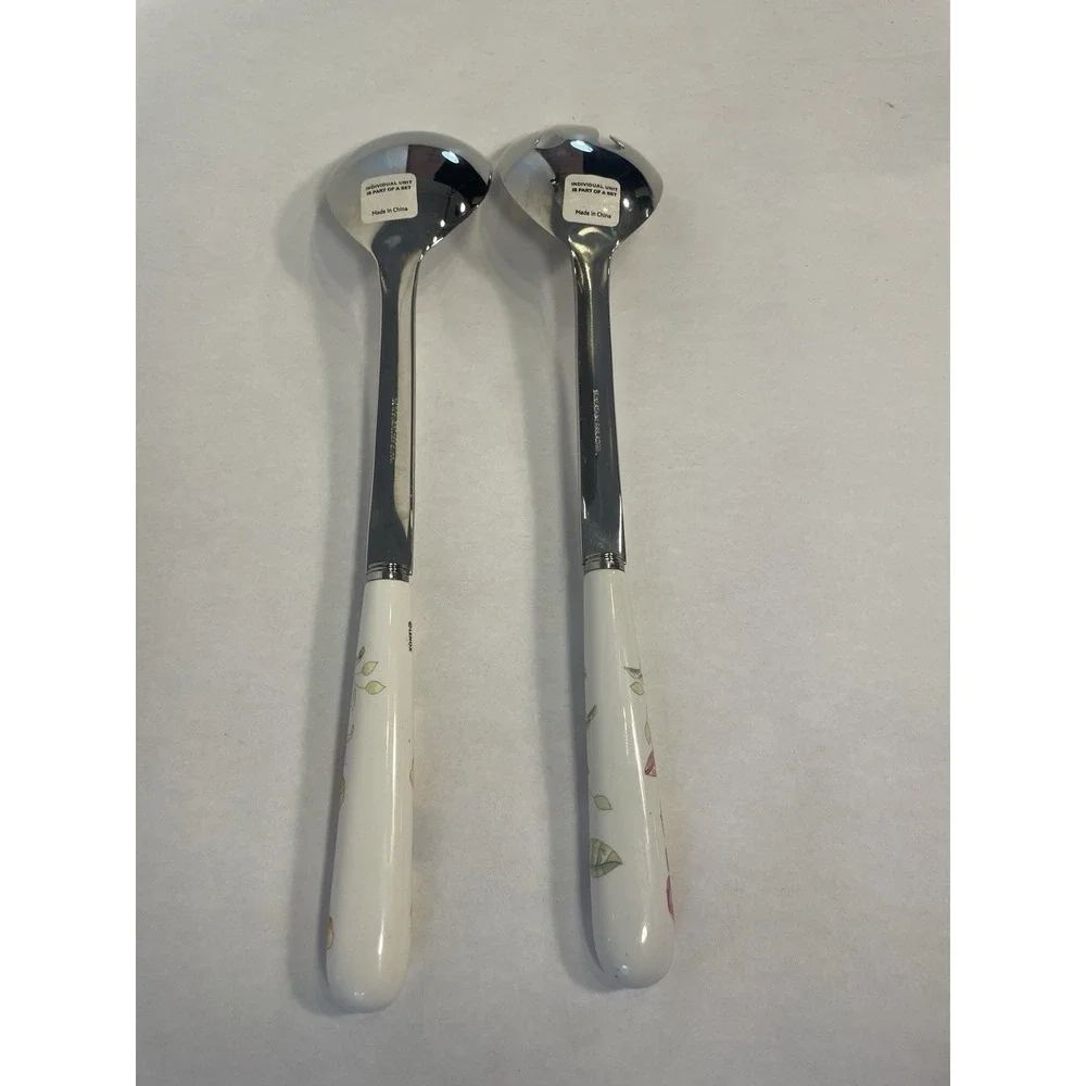 Lenox Butterfly Meadow Two Set Serving Pieces (Spoon And Fork)